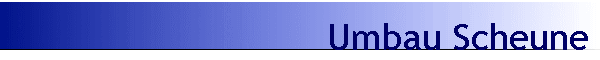 Umbau Scheune